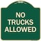 Signmission Parking Lot No Trucks Allowed Heavy-Gauge Aluminum Architectural Sign, 18" x 18", G-1818-23419 A-DES-G-1818-23419 - alternate 1